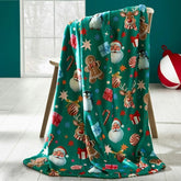 CHRISTMAS ICONS THROW 130X170CMS